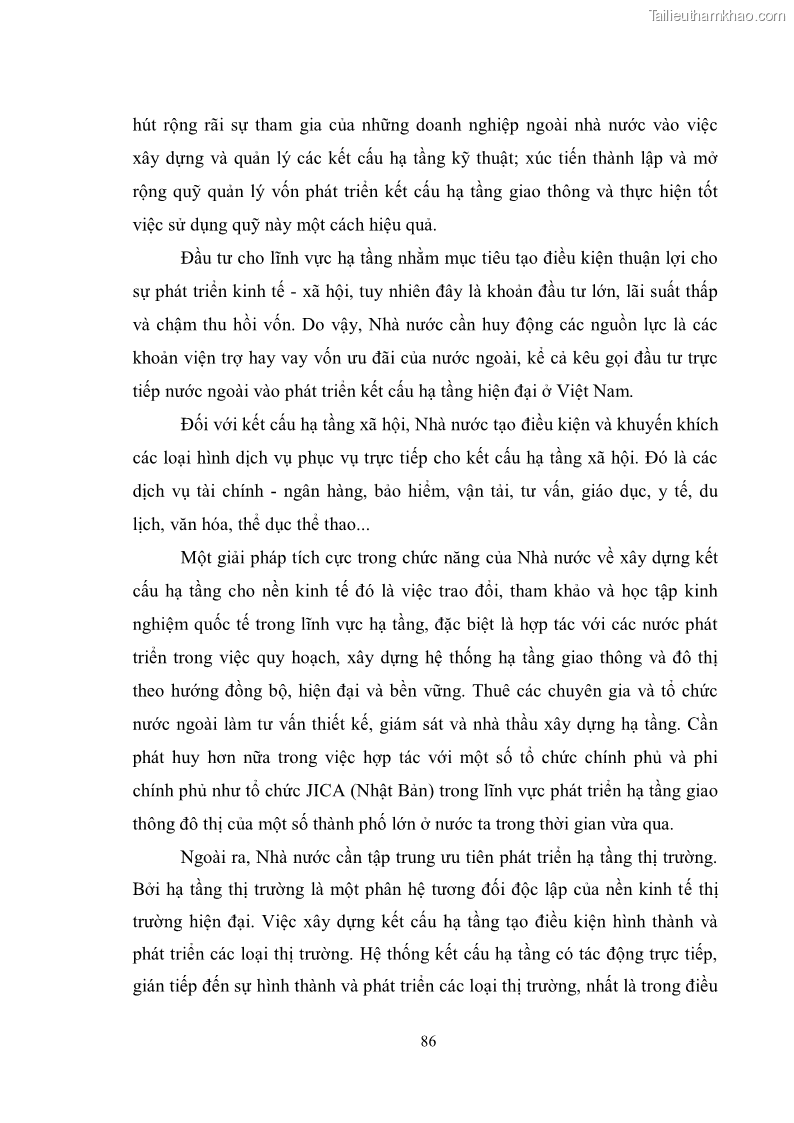 Luận văn thạc sĩ luật học Chức năng kinh tế của nhà nước trong nền kinh tế thị trường ở Việt Nam hiện nay - 8 Trang 89