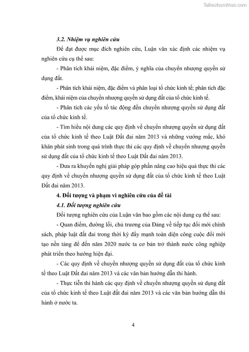 Luận văn thạc sĩ luật học Chuyển nhượng quyền sử dụng đất của tổ chức kinh tế theo quy định của Luật Đất đai 2013 - 1 Trang 12