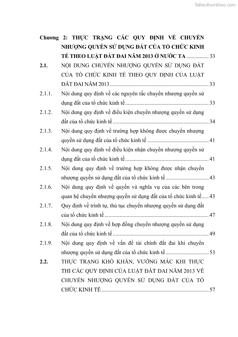 Luận văn thạc sĩ luật học Chuyển nhượng quyền sử dụng đất của tổ chức kinh tế theo quy định của Luật Đất đai 2013 - 1 Trang 5
