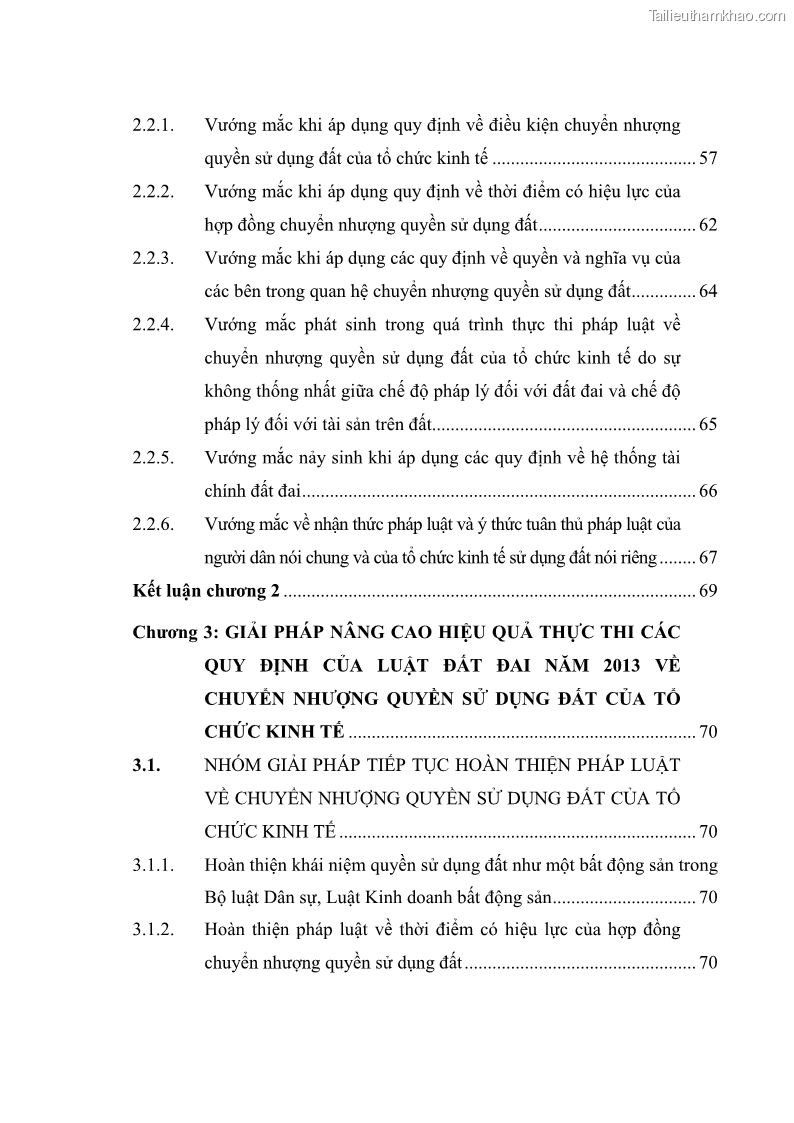 Luận văn thạc sĩ luật học Chuyển nhượng quyền sử dụng đất của tổ chức kinh tế theo quy định của Luật Đất đai 2013 - 1 Trang 6