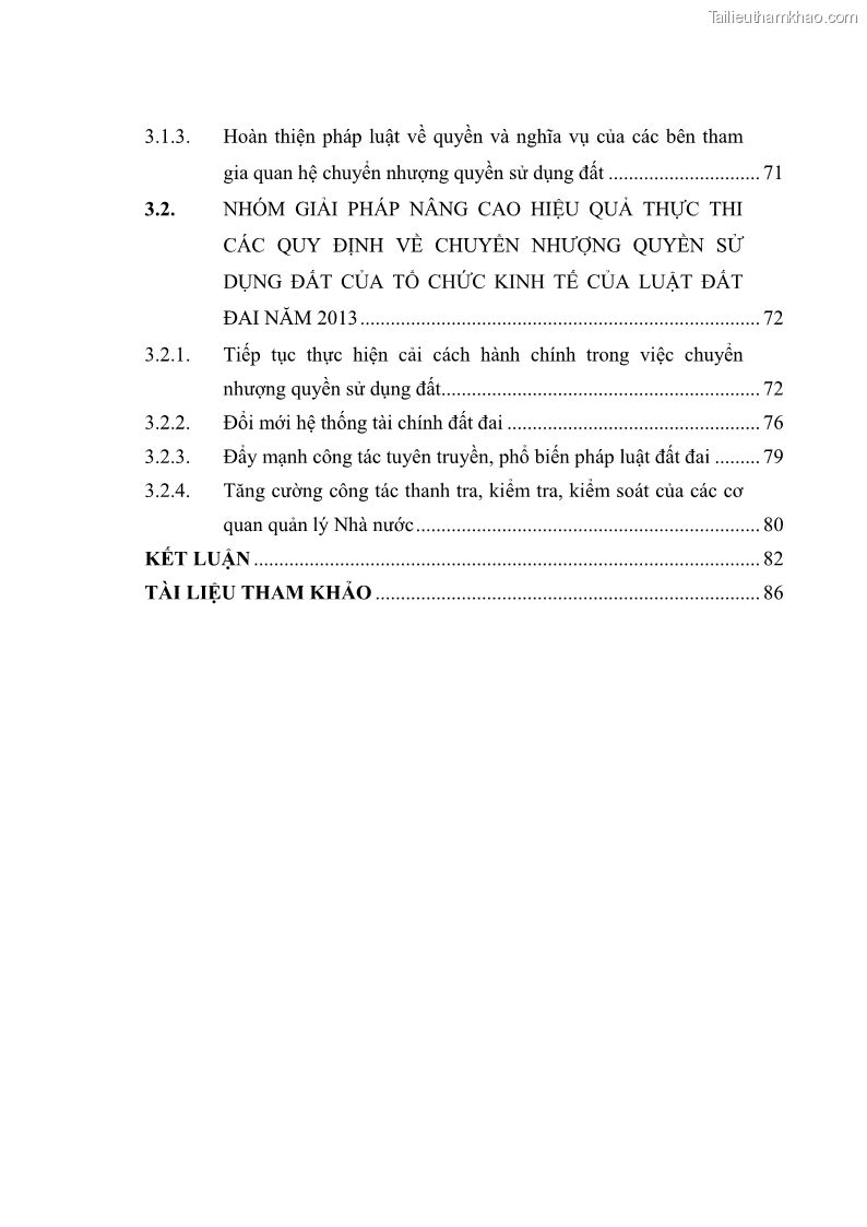Luận văn thạc sĩ luật học Chuyển nhượng quyền sử dụng đất của tổ chức kinh tế theo quy định của Luật Đất đai 2013 - 1 Trang 7