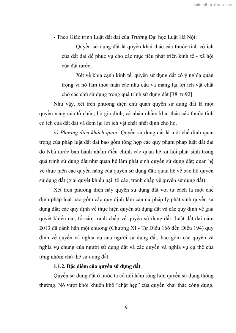 Luận văn thạc sĩ luật học Chuyển nhượng quyền sử dụng đất của tổ chức kinh tế theo quy định của Luật Đất đai 2013 - 2 Trang 17