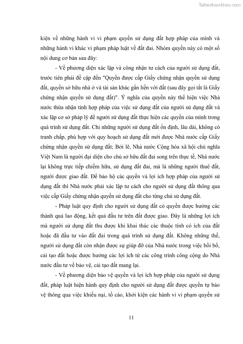 Luận văn thạc sĩ luật học Chuyển nhượng quyền sử dụng đất của tổ chức kinh tế theo quy định của Luật Đất đai 2013 - 2 Trang 19