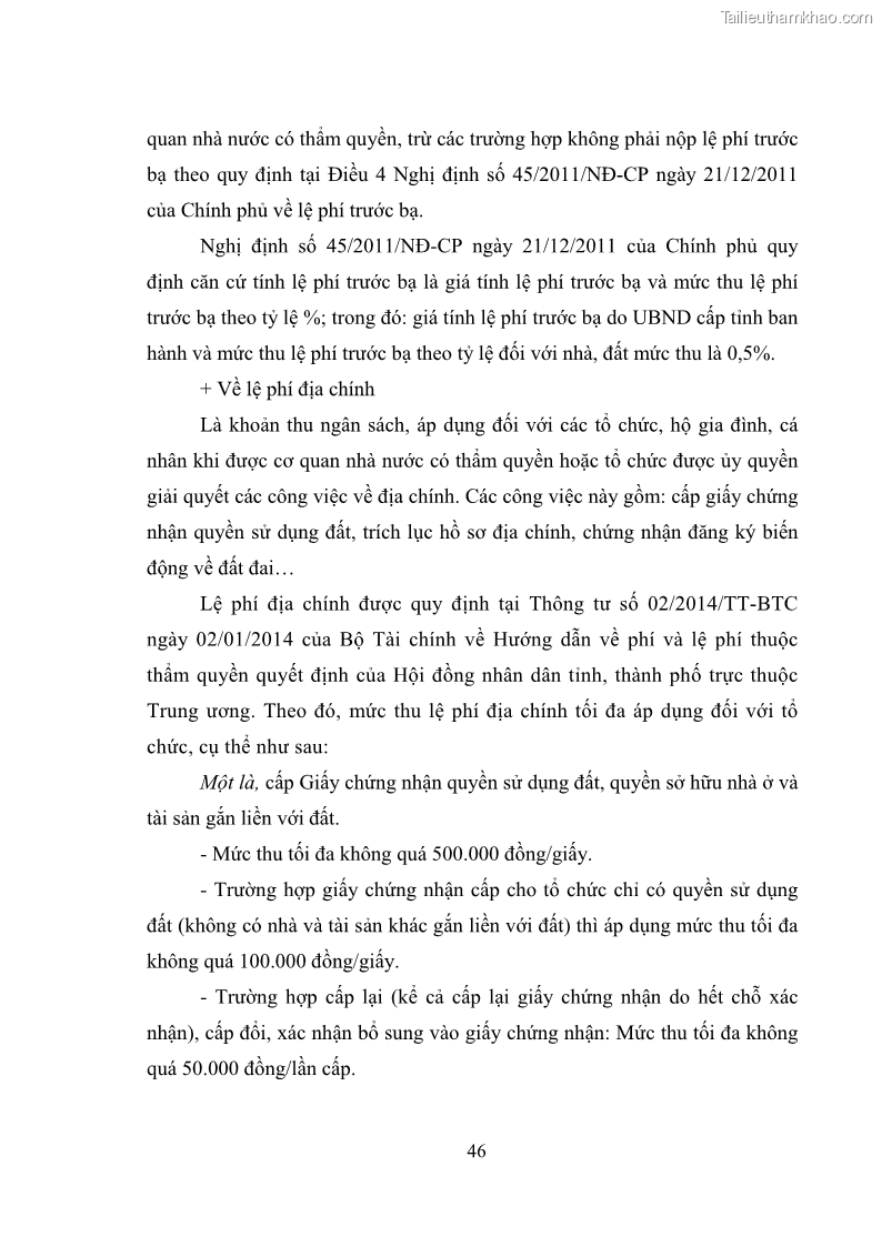 Luận văn thạc sĩ luật học Chuyển nhượng quyền sử dụng đất của tổ chức kinh tế theo quy định của Luật Đất đai 2013 - 5 Trang 54