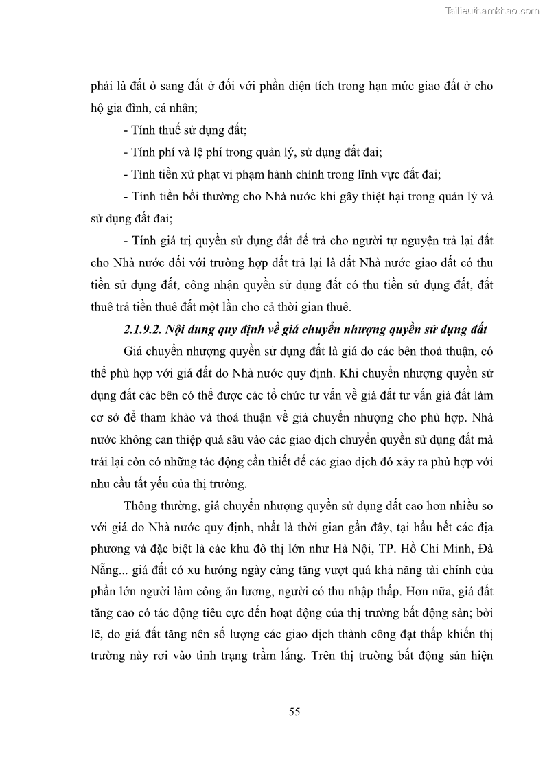 Luận văn thạc sĩ luật học Chuyển nhượng quyền sử dụng đất của tổ chức kinh tế theo quy định của Luật Đất đai 2013 - 6 Trang 63