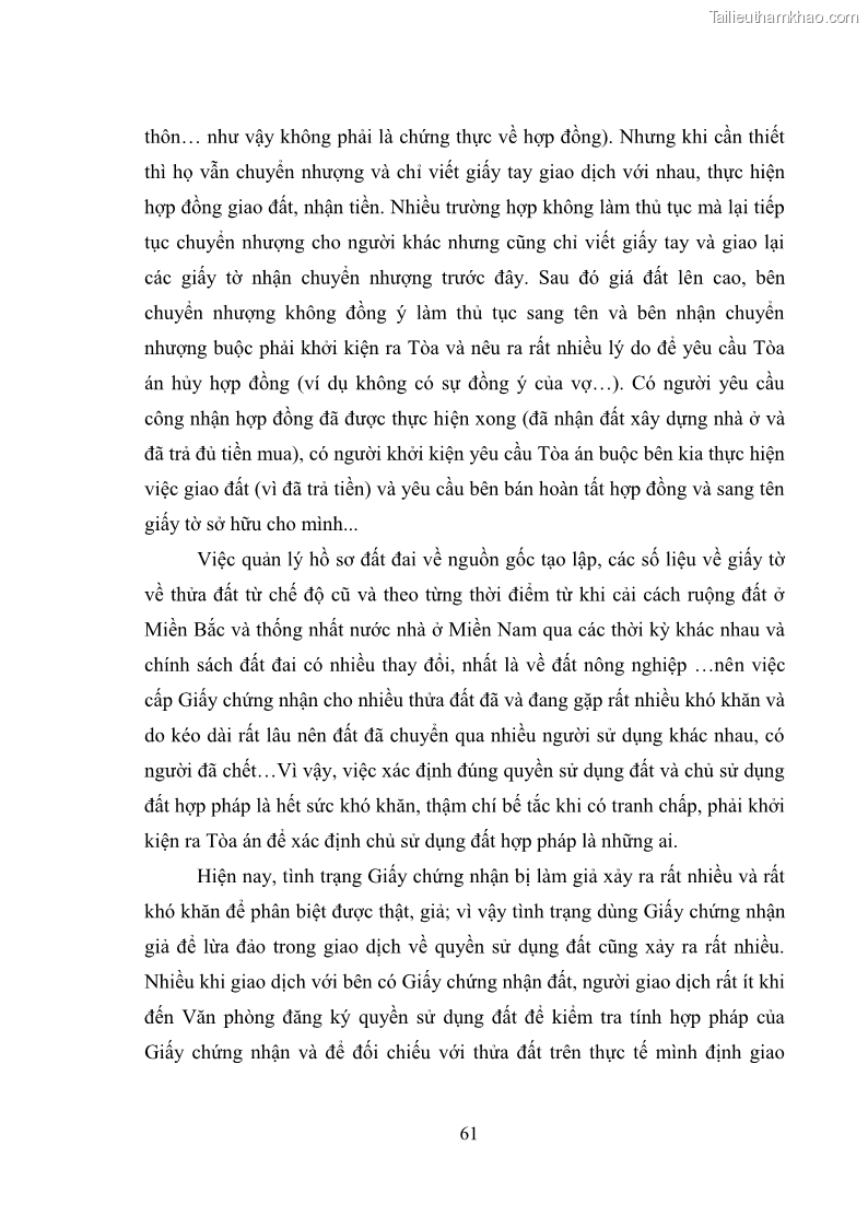 Luận văn thạc sĩ luật học Chuyển nhượng quyền sử dụng đất của tổ chức kinh tế theo quy định của Luật Đất đai 2013 - 6 Trang 69