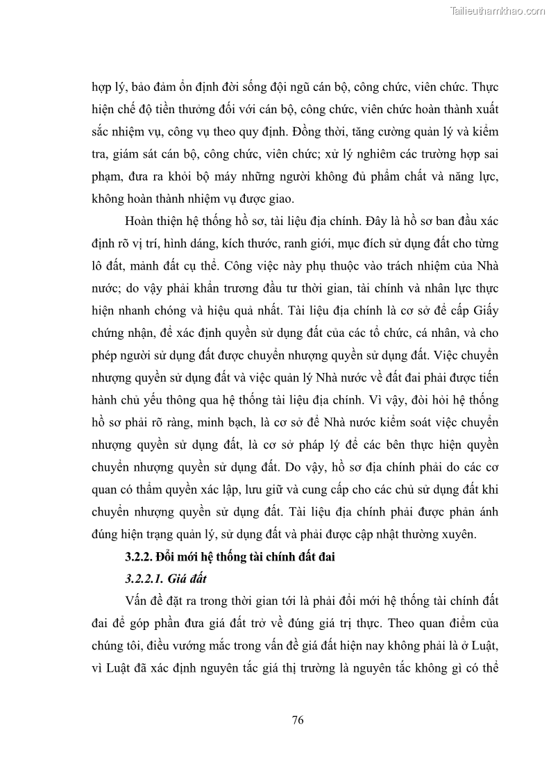 Luận văn thạc sĩ luật học Chuyển nhượng quyền sử dụng đất của tổ chức kinh tế theo quy định của Luật Đất đai 2013 - 7 Trang 84