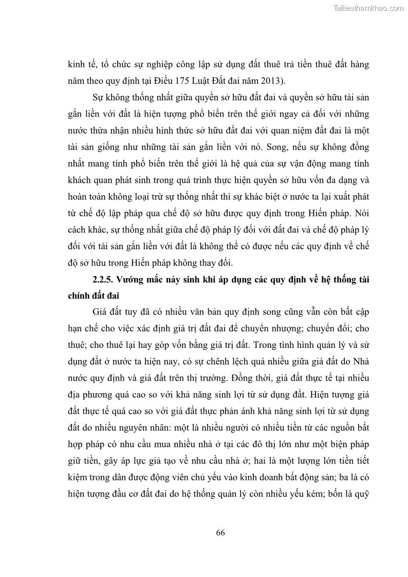 Luận văn thạc sĩ luật học Chuyển nhượng quyền sử dụng đất của tổ chức kinh tế theo quy định của Luật Đất đai 2013 - 7 Trang 74