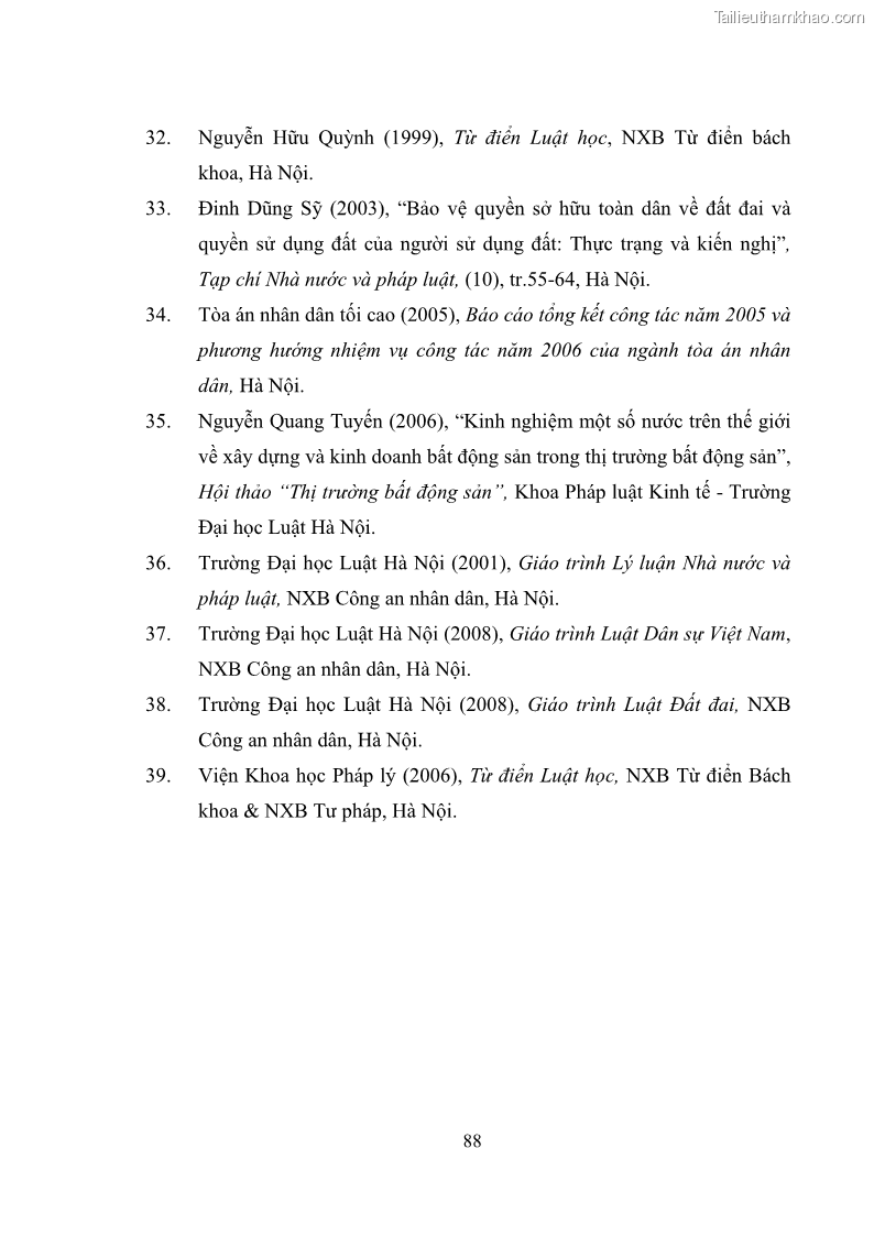 Luận văn thạc sĩ luật học Chuyển nhượng quyền sử dụng đất của tổ chức kinh tế theo quy định của Luật Đất đai 2013 - 8 Trang 96