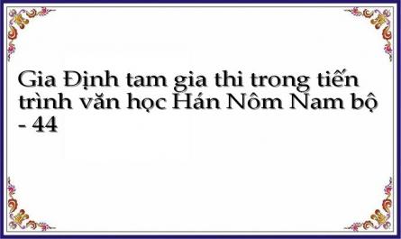 Gia Định tam gia thi trong tiến trình văn học Hán Nôm Nam bộ - 44