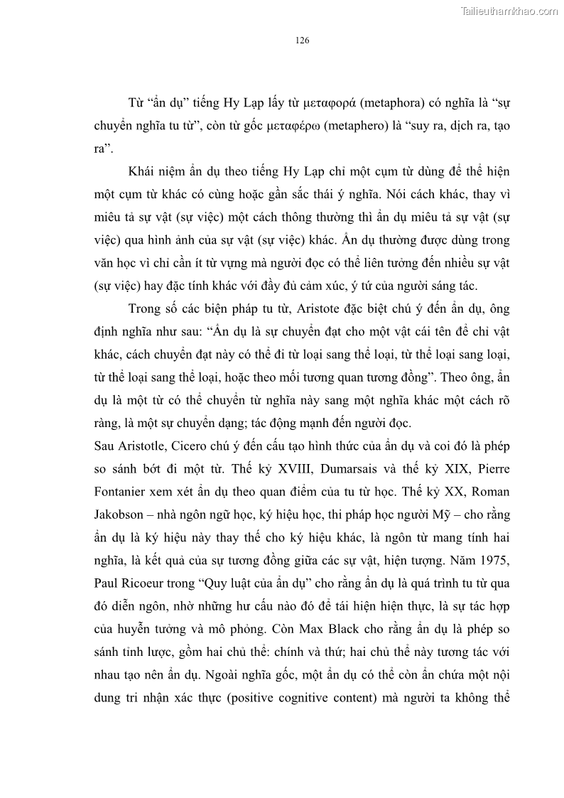 Luận án tiến sĩ ngữ văn Đặc trưng kết cấu ca dao trữ tình - 11 Trang 126