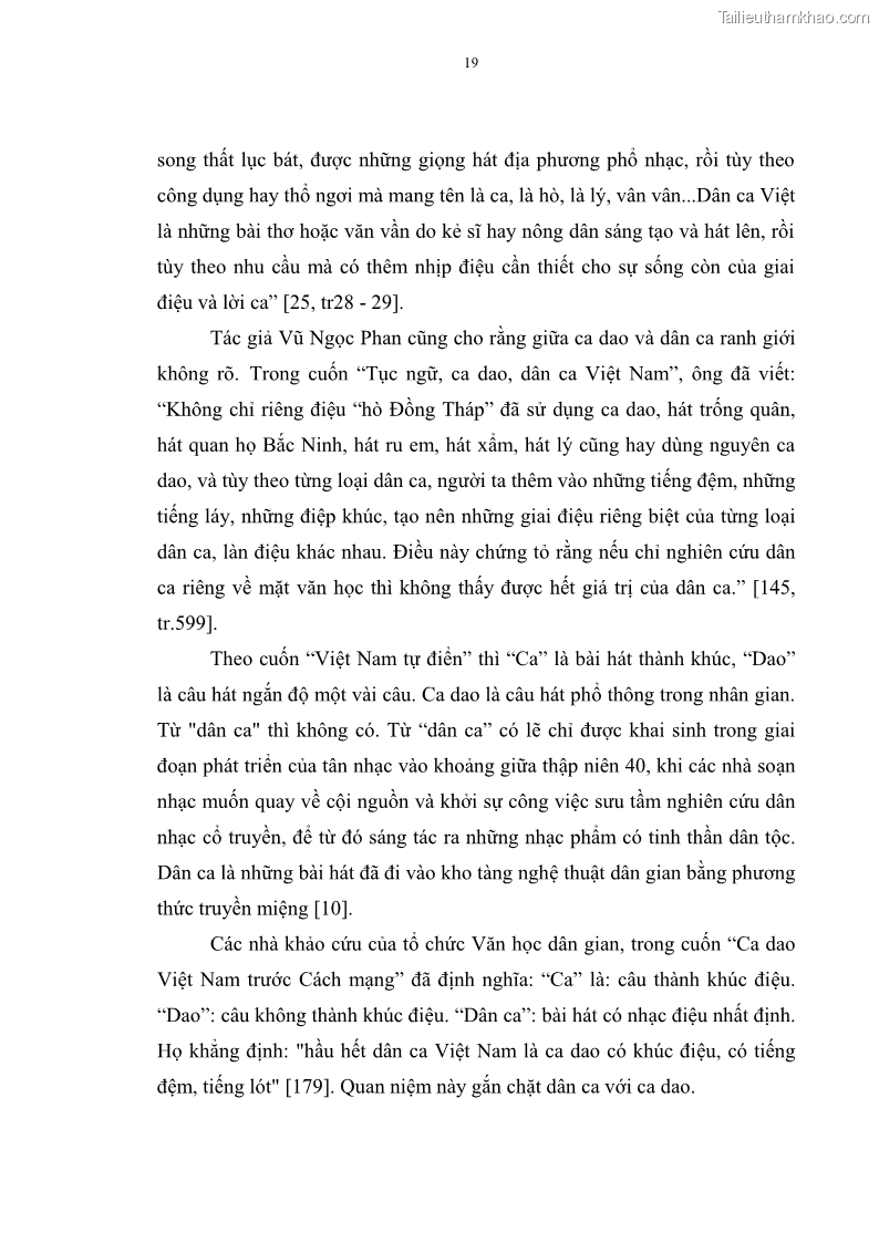 Luận án tiến sĩ ngữ văn Đặc trưng kết cấu ca dao trữ tình - 2 Trang 19