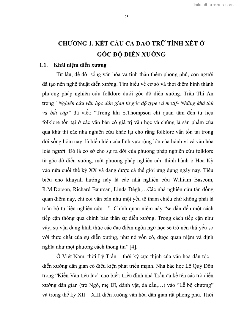 Luận án tiến sĩ ngữ văn Đặc trưng kết cấu ca dao trữ tình - 3 Trang 25