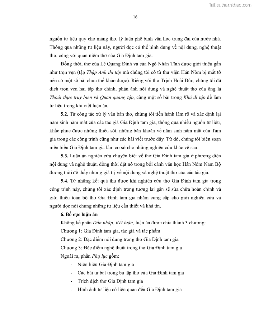 Luận án tiến sĩ ngữ văn Gia Định tam gia thi trong tiến trình văn học Hán Nôm Nam bộ - 2 Trang 18
