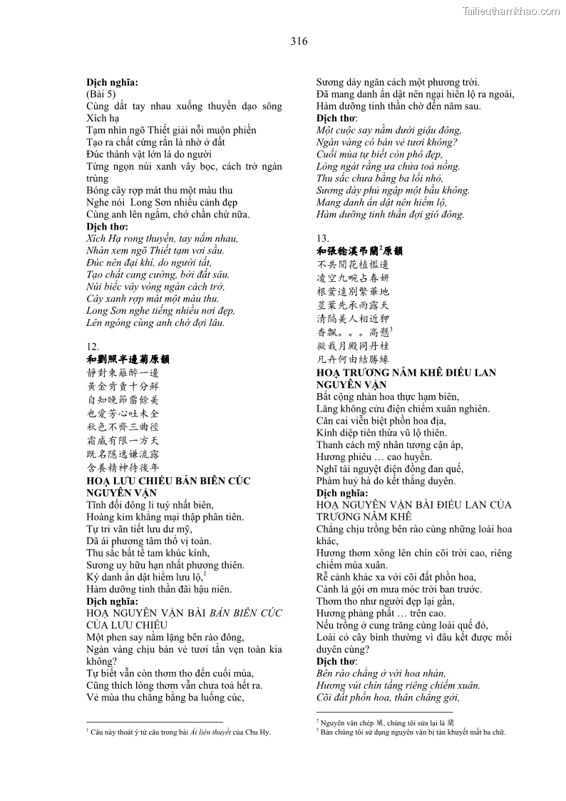 Luận án tiến sĩ ngữ văn Gia Định tam gia thi trong tiến trình văn học Hán Nôm Nam bộ - 27 Trang 316