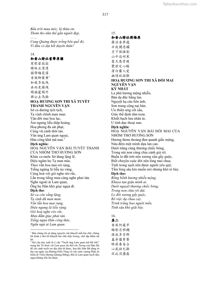 Luận án tiến sĩ ngữ văn Gia Định tam gia thi trong tiến trình văn học Hán Nôm Nam bộ - 27 Trang 317