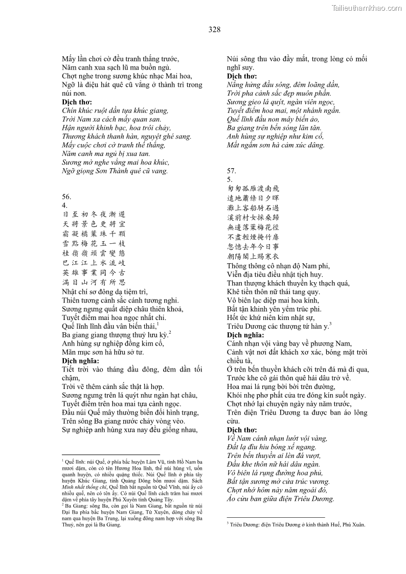 Luận án tiến sĩ ngữ văn Gia Định tam gia thi trong tiến trình văn học Hán Nôm Nam bộ - 28 Trang 328