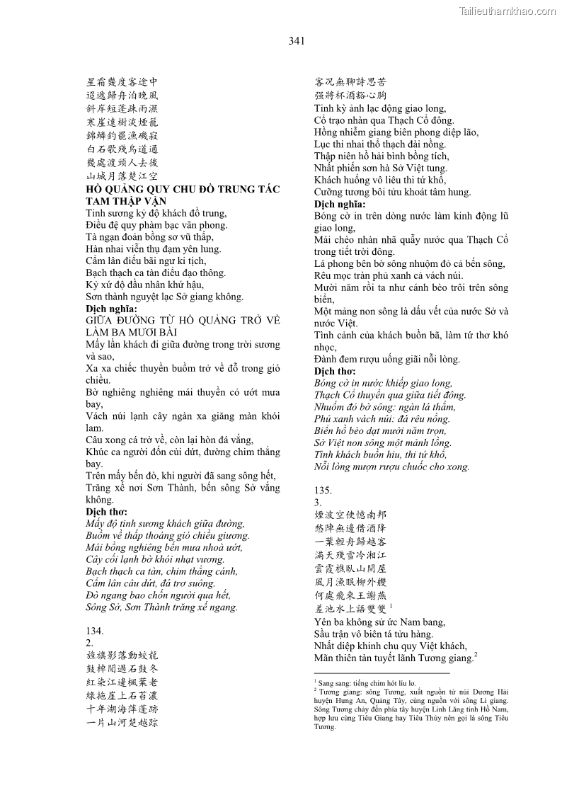 Luận án tiến sĩ ngữ văn Gia Định tam gia thi trong tiến trình văn học Hán Nôm Nam bộ - 29 Trang 341