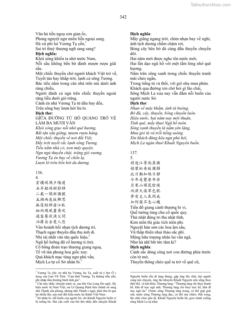 Luận án tiến sĩ ngữ văn Gia Định tam gia thi trong tiến trình văn học Hán Nôm Nam bộ - 29 Trang 342