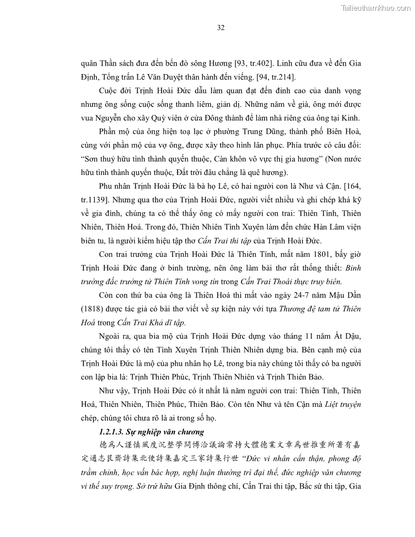 Luận án tiến sĩ ngữ văn Gia Định tam gia thi trong tiến trình văn học Hán Nôm Nam bộ - 3 Trang 34