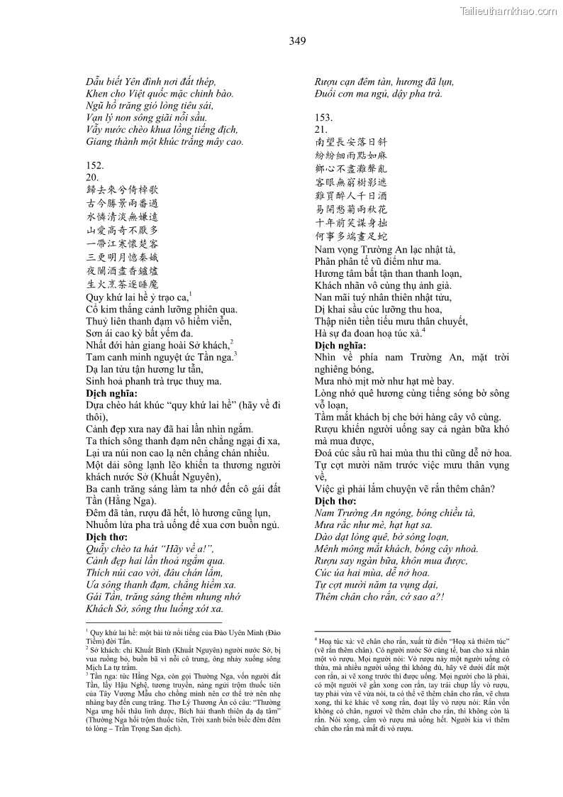 Luận án tiến sĩ ngữ văn Gia Định tam gia thi trong tiến trình văn học Hán Nôm Nam bộ - 30 Trang 349