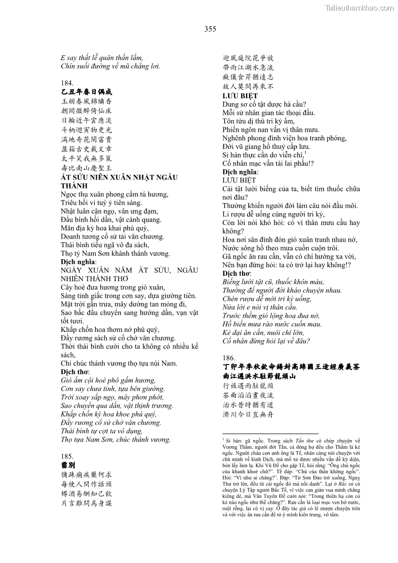 Luận án tiến sĩ ngữ văn Gia Định tam gia thi trong tiến trình văn học Hán Nôm Nam bộ - 30 Trang 355