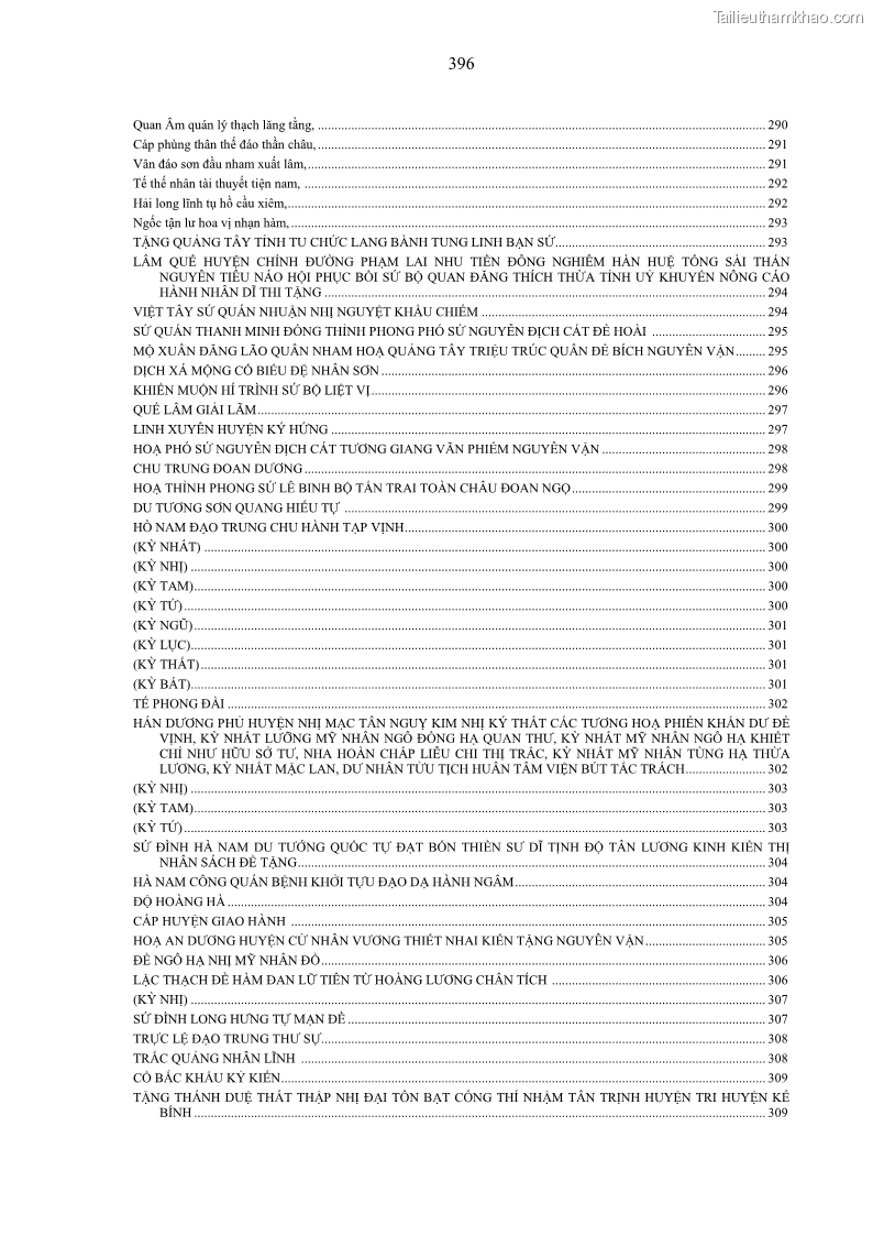 Luận án tiến sĩ ngữ văn Gia Định tam gia thi trong tiến trình văn học Hán Nôm Nam bộ - 33 Trang 396