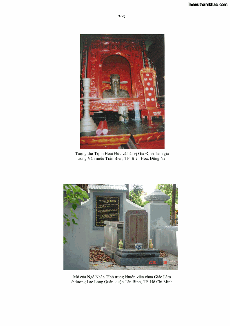 Luận án tiến sĩ ngữ văn Gia Định tam gia thi trong tiến trình văn học Hán Nôm Nam bộ - 33 Trang 393