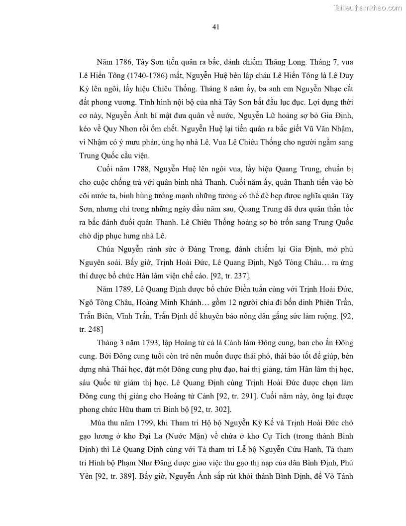 Luận án tiến sĩ ngữ văn Gia Định tam gia thi trong tiến trình văn học Hán Nôm Nam bộ - 4 Trang 43