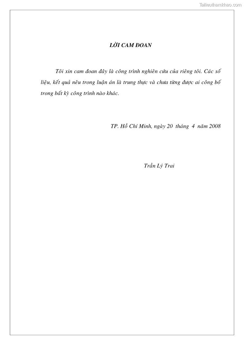 Luận án tiến sĩ ngữ văn Giá trị văn học trong tác phẩm của Thiền phái Trúc Lâm - 1 Trang 3
