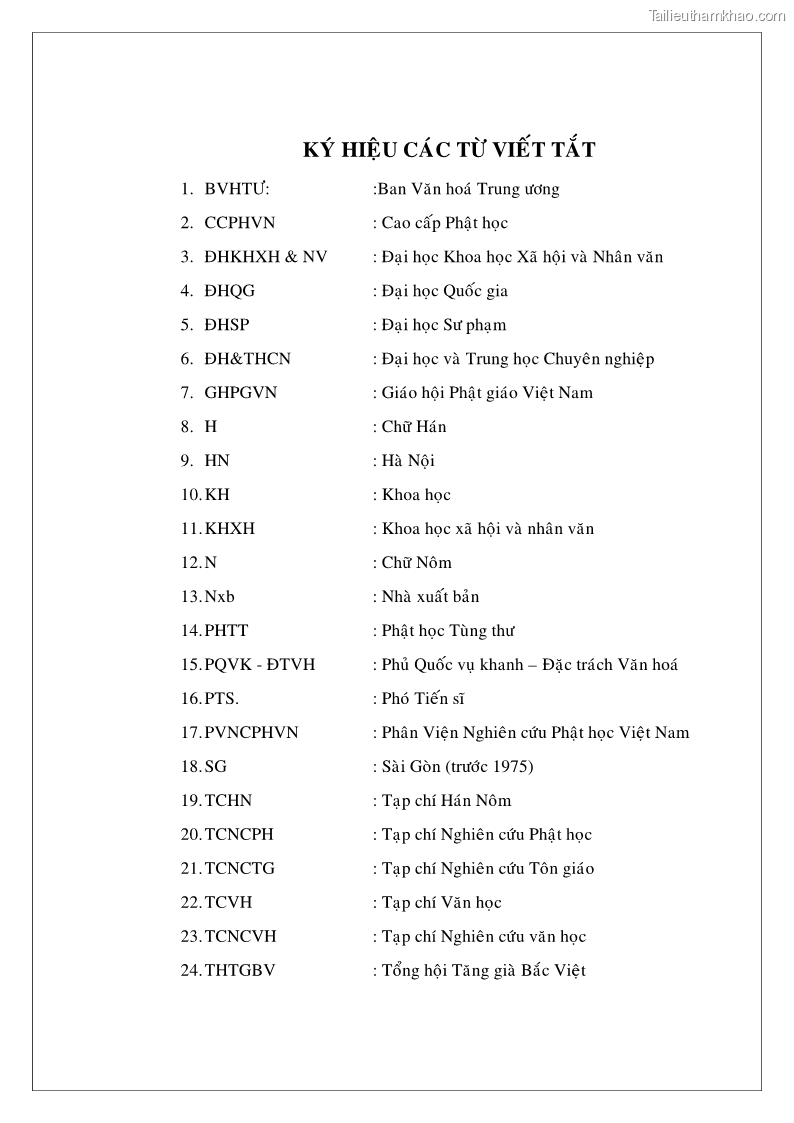 Luận án tiến sĩ ngữ văn Giá trị văn học trong tác phẩm của Thiền phái Trúc Lâm - 1 Trang 4