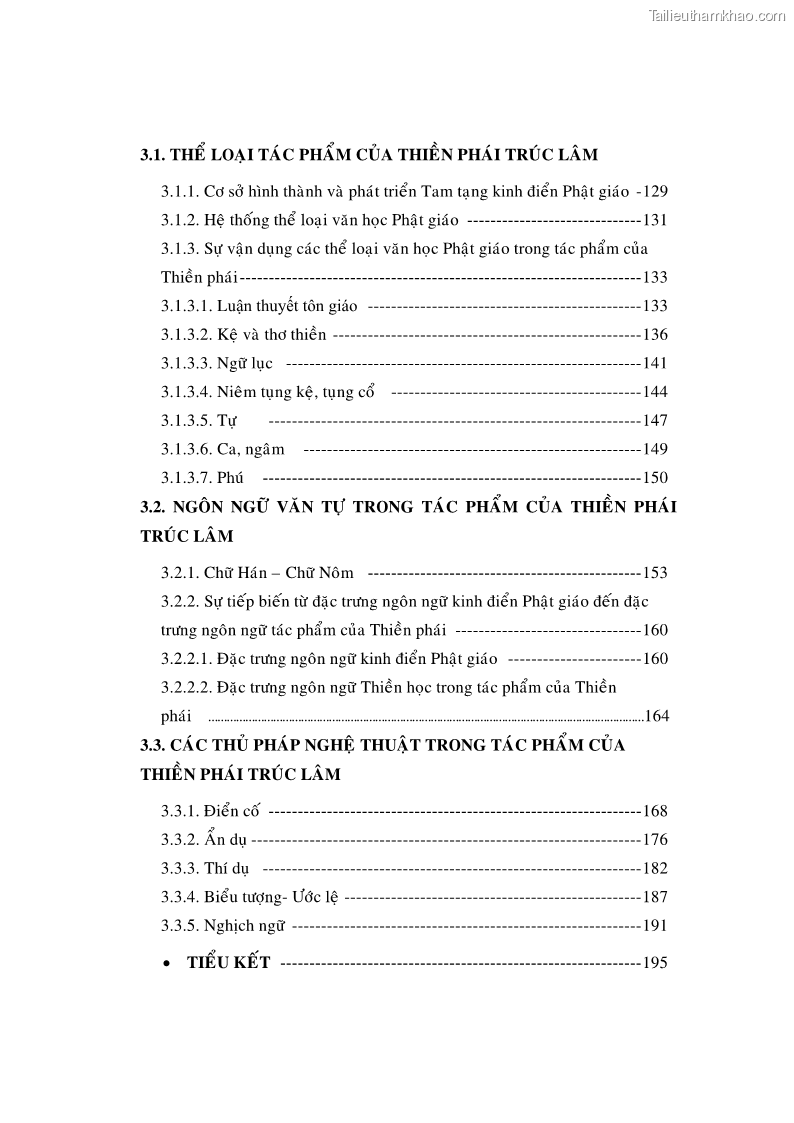 Luận án tiến sĩ ngữ văn Giá trị văn học trong tác phẩm của Thiền phái Trúc Lâm - 1 Trang 8