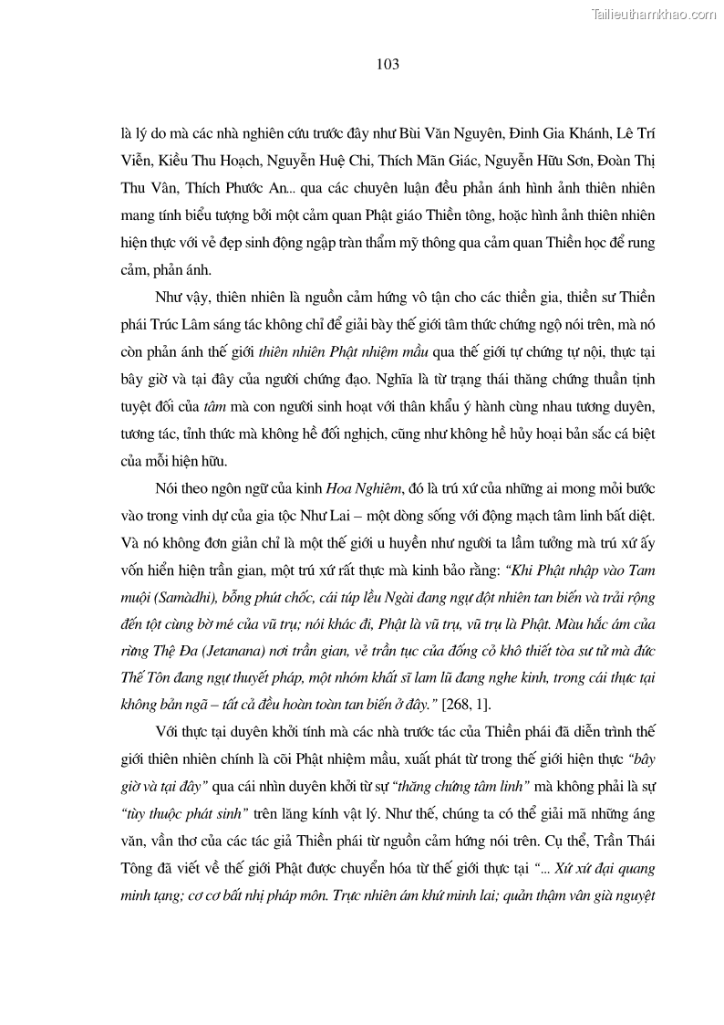 Luận án tiến sĩ ngữ văn Giá trị văn học trong tác phẩm của Thiền phái Trúc Lâm - 10 Trang 112