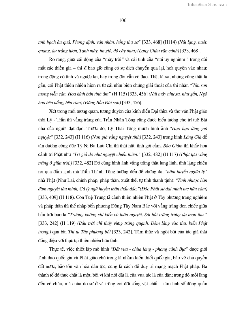 Luận án tiến sĩ ngữ văn Giá trị văn học trong tác phẩm của Thiền phái Trúc Lâm - 10 Trang 115
