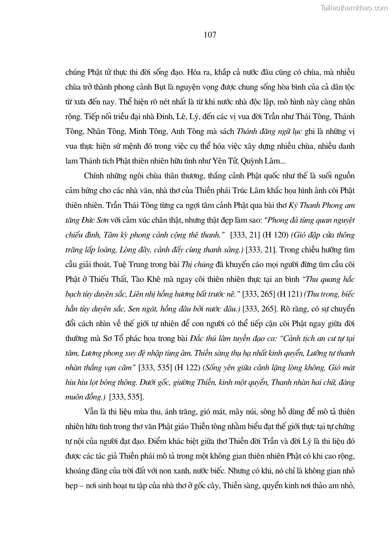 Luận án tiến sĩ ngữ văn Giá trị văn học trong tác phẩm của Thiền phái Trúc Lâm - 10 Trang 116