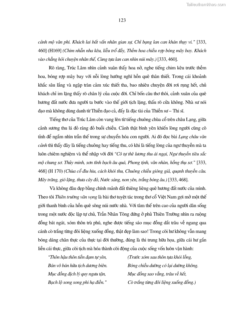 Luận án tiến sĩ ngữ văn Giá trị văn học trong tác phẩm của Thiền phái Trúc Lâm - 11 Trang 132