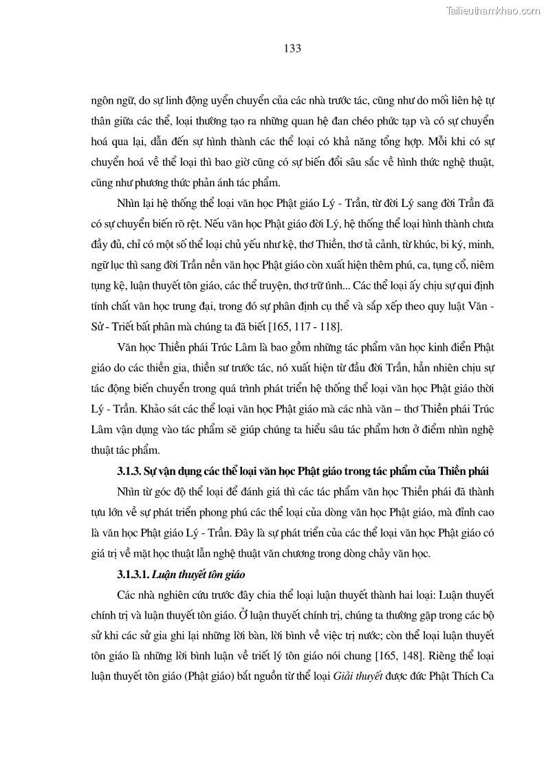 Luận án tiến sĩ ngữ văn Giá trị văn học trong tác phẩm của Thiền phái Trúc Lâm - 12 Trang 142