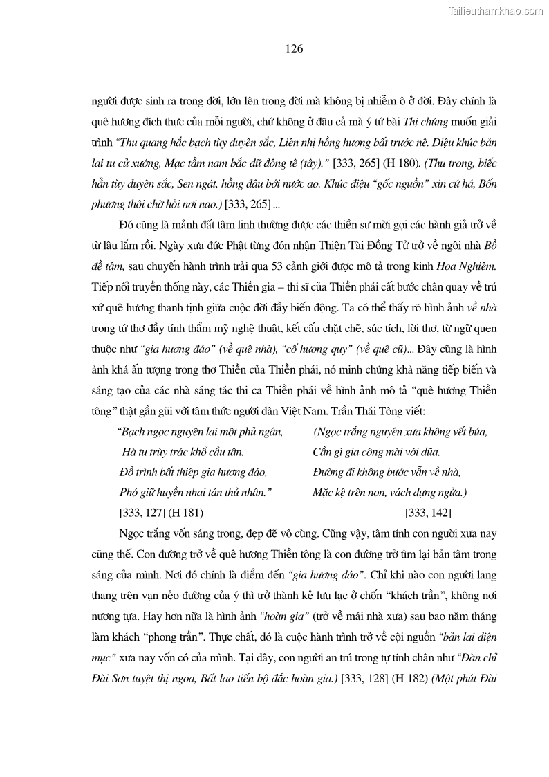 Luận án tiến sĩ ngữ văn Giá trị văn học trong tác phẩm của Thiền phái Trúc Lâm - 12 Trang 135