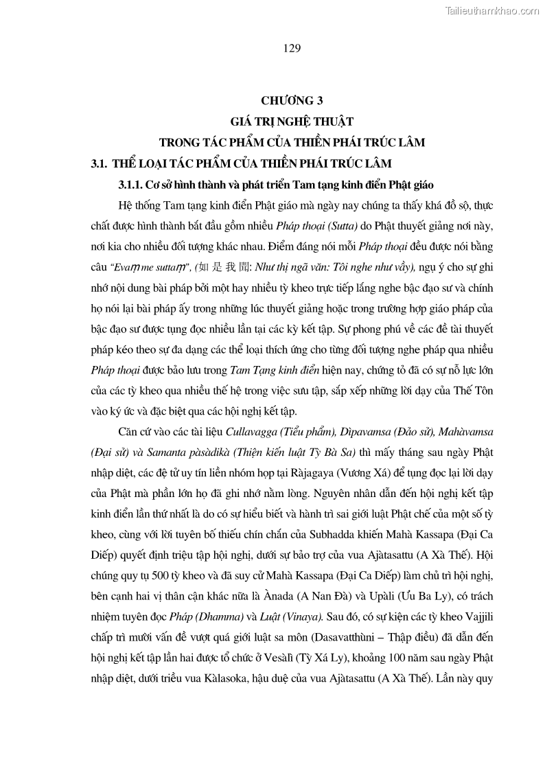 Luận án tiến sĩ ngữ văn Giá trị văn học trong tác phẩm của Thiền phái Trúc Lâm - 12 Trang 138