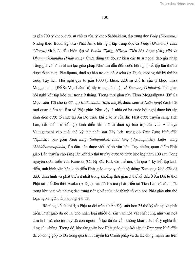 Luận án tiến sĩ ngữ văn Giá trị văn học trong tác phẩm của Thiền phái Trúc Lâm - 12 Trang 139