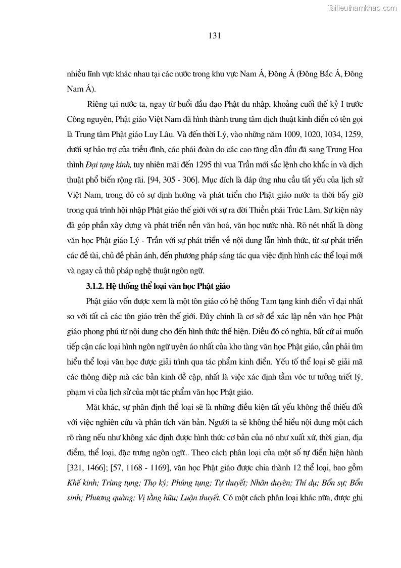 Luận án tiến sĩ ngữ văn Giá trị văn học trong tác phẩm của Thiền phái Trúc Lâm - 12 Trang 140