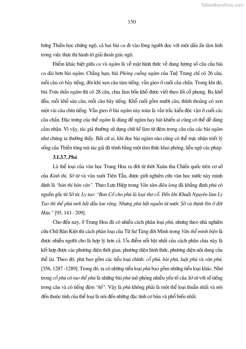 Luận án tiến sĩ ngữ văn Giá trị văn học trong tác phẩm của Thiền phái Trúc Lâm - 14 Trang 159