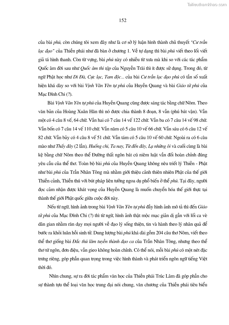 Luận án tiến sĩ ngữ văn Giá trị văn học trong tác phẩm của Thiền phái Trúc Lâm - 14 Trang 161