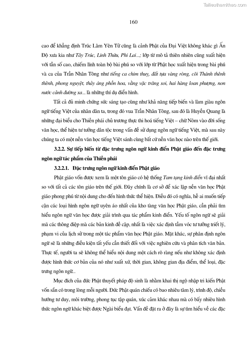 Luận án tiến sĩ ngữ văn Giá trị văn học trong tác phẩm của Thiền phái Trúc Lâm - 15 Trang 169