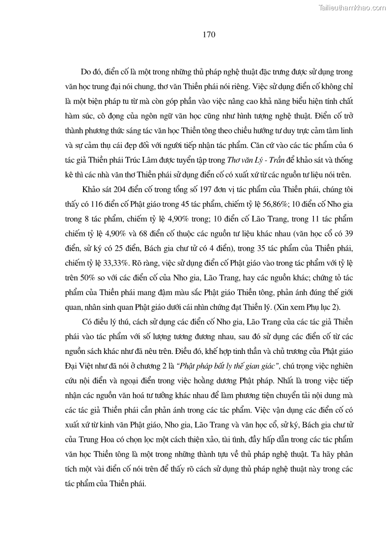 Luận án tiến sĩ ngữ văn Giá trị văn học trong tác phẩm của Thiền phái Trúc Lâm - 15 Trang 179