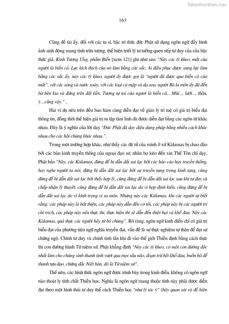 Luận án tiến sĩ ngữ văn Giá trị văn học trong tác phẩm của Thiền phái Trúc Lâm - 15 Trang 172