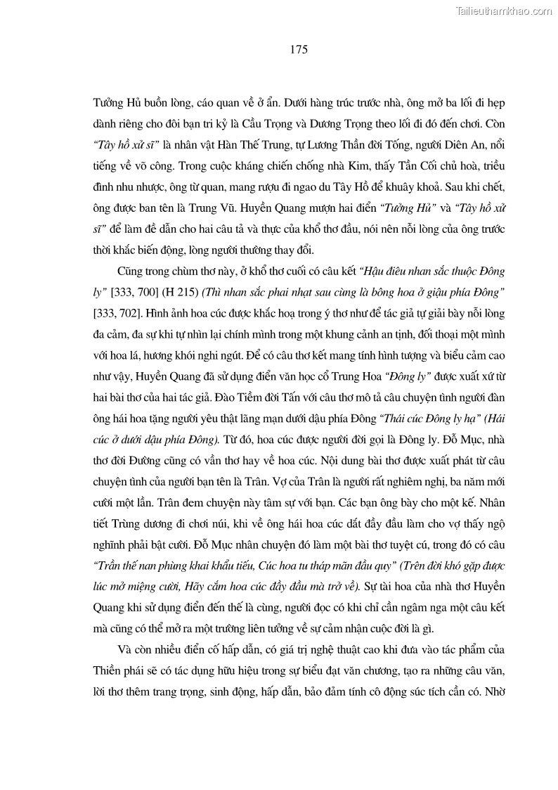 Luận án tiến sĩ ngữ văn Giá trị văn học trong tác phẩm của Thiền phái Trúc Lâm - 16 Trang 184