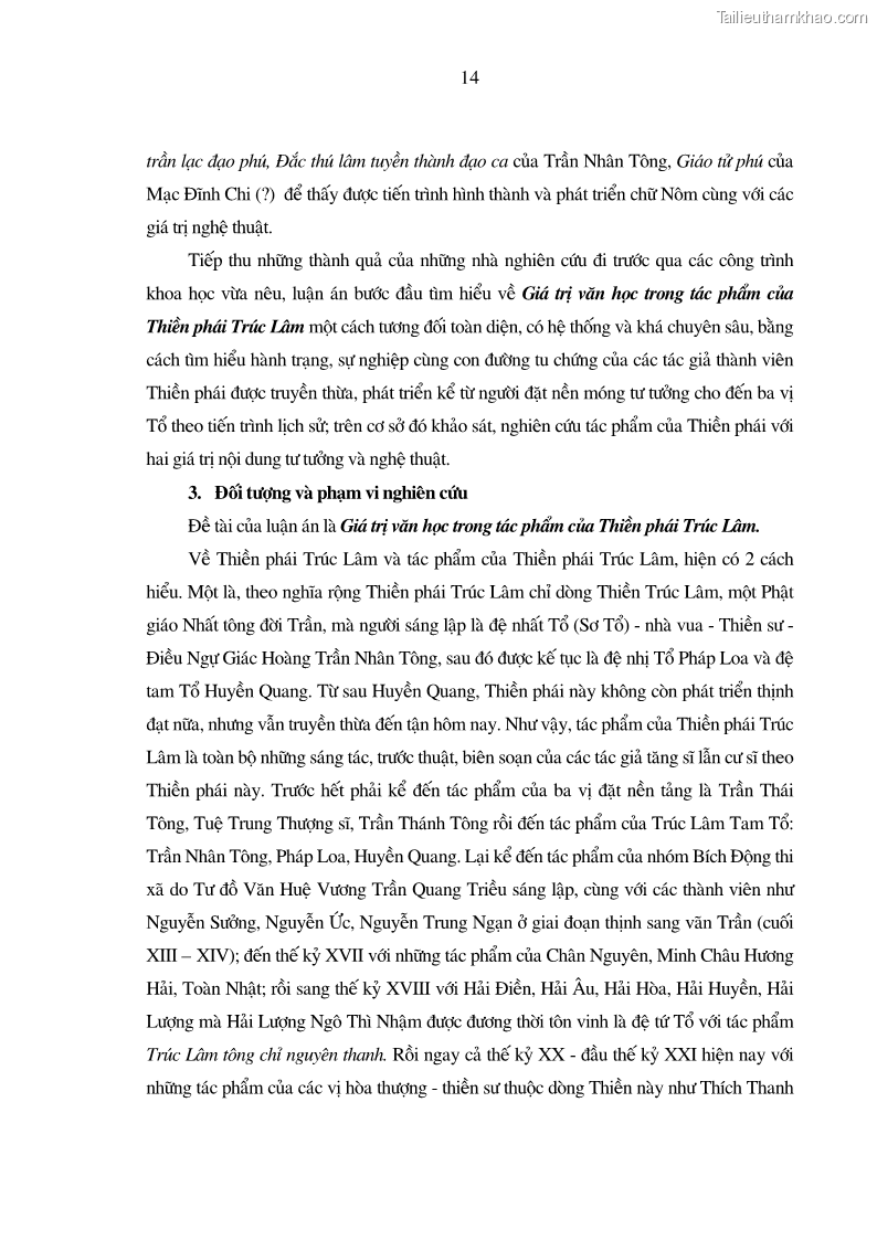 Luận án tiến sĩ ngữ văn Giá trị văn học trong tác phẩm của Thiền phái Trúc Lâm - 2 Trang 23
