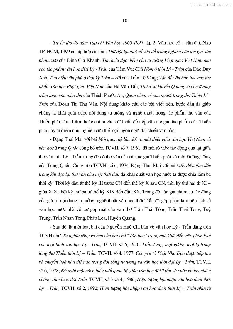 Luận án tiến sĩ ngữ văn Giá trị văn học trong tác phẩm của Thiền phái Trúc Lâm - 2 Trang 19