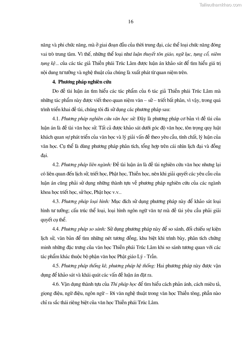 Luận án tiến sĩ ngữ văn Giá trị văn học trong tác phẩm của Thiền phái Trúc Lâm - 3 Trang 25